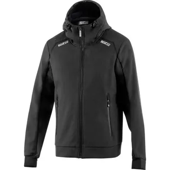 Moto bunda Sparco Soft Shell Bunda s Kapucí SL Černá XL