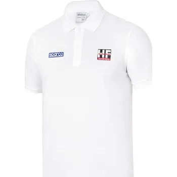 Pánské oblečení Sparco Lancia HF Polokošile Squadra Corse Lunetta Bílá XXXL