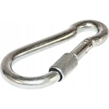 Karabina pozinkovaná s pojistkou 10mm