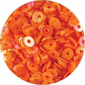 Kolečka s dírkou Flitry na nehty Oranžové