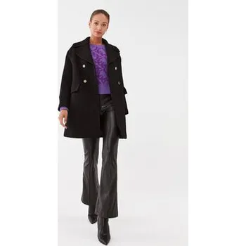 Dámský kabát Pinko Vlněný kabát Effetto 101747 Y7DY Černá Regular Fit M