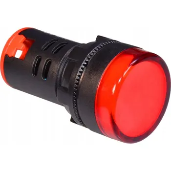 KONTROLKA LED 230V 22MM červená (Červená kontrolka LED 230V, průměr 22mm)