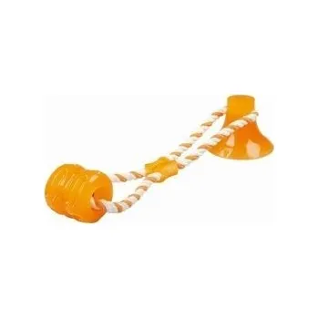 Hračka pro psa Gumová Hračka Pro Psy s přísavkou + provaz Duvo+ oranžová