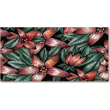 Obraz Panel do kuchyně Květinový vzor 140x70 cm + LEPIDLO