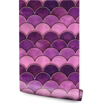 Fototapeta Tapeta pro dívky FIALOVÁ Abstraktní VLNY