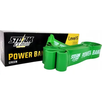 StormCloud Odporová guma na cvičení Power Band Zelená Úroveň 5
