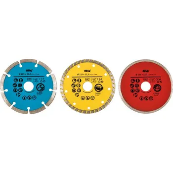 Řezný kotouč MAGG Sada diamantových kotoučů 125mm - 3 ks