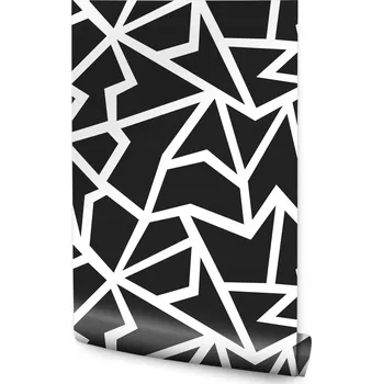 Fototapeta Tapeta do obýváku Černobílá geometrická