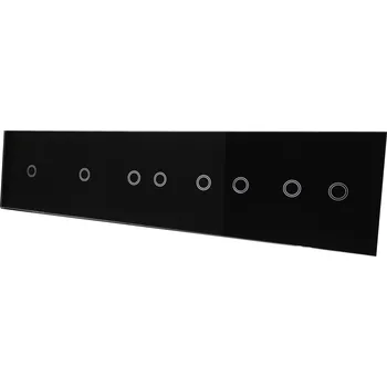 vypínač SKLENĚNÝ DOTYKOVÝ PANEL SPÍNAČ 2+2+2+1+1