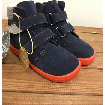Chlapecká zimní obuv Beda barefoot Zimní kožená s membránou - BLUE MANDARINE (model BF 0004), Boty Beda Velikost: 30