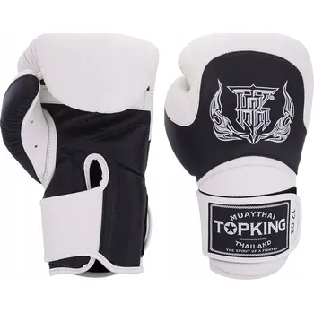 Boxerské rukavice Boxerské rukavice Top King TKBGBL-02-WH-BK-12OZ 12 oz