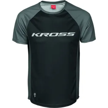 Pánské tričko Tričko Hyde s krátkým rukávem KROSS šedé, velikost S