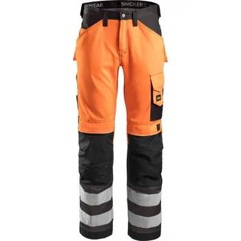montérky Reflexní kalhoty Snickers 3333 vel. 52 oranžové