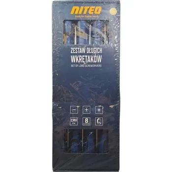 Šroubovák NITEO SADA DLOUHÝCH ŠROUBOVÁKŮ 8 KS