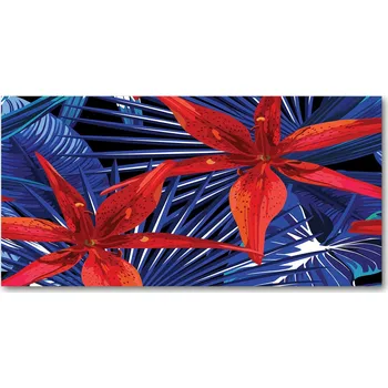 Obraz Kuchyňský panel Tropické květy 120x60 cm + LEPIDLO