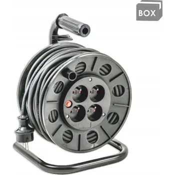 Napájecí kabel Prodlužovací Kabel navíjecí GUMA 4 zásuvky 3 x 1,5 mm 30 m MAAN