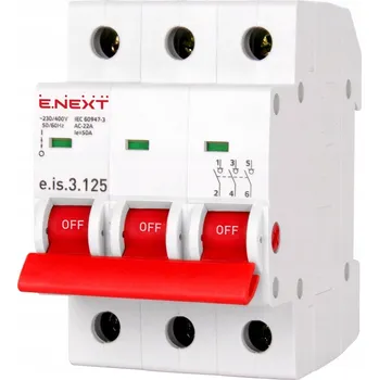 vypínač Rozvaděč Enext 400 V IP20 125 A