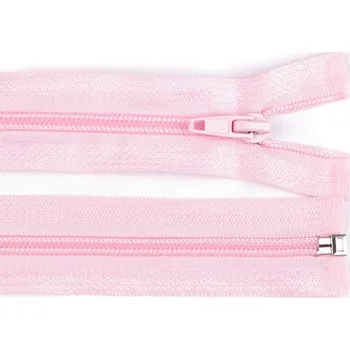 Spirálový zip No 5 délka 45 cm bundový POL, barva 133 růžová světlá