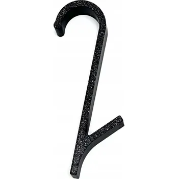 Věšák Černý věšák na ručníky na otopný žebřík