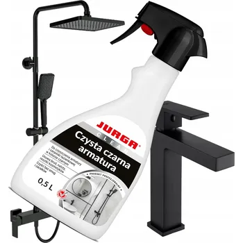 Čisticí prostředek na černou armaturu, baterie, dřez, sprchu do koupelny a kuchyně JURGA 0,5 l