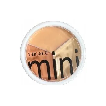 Přípravek na tvář Sada 2 tříbarevných mini paletek korektorů na obličej + štěteček na make-up