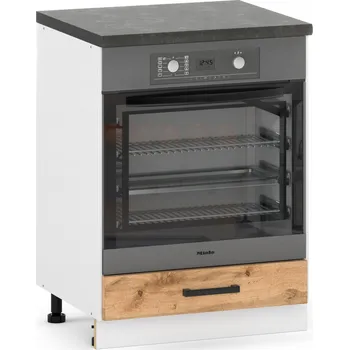 Komoda SKŘÍŇKA POD VESTAVNOU TROUBU, TROUBA 60CM DUB WOTAN