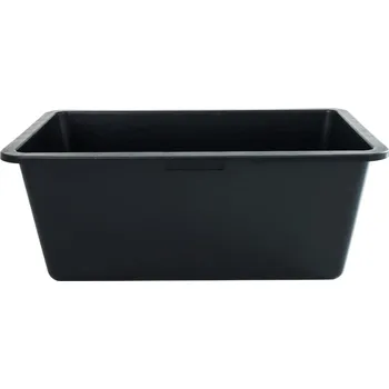 Vrták Stavební míchačka plastová OBDÉLNÍKOVÁ 60 L ČERNÁ NÁDOBA