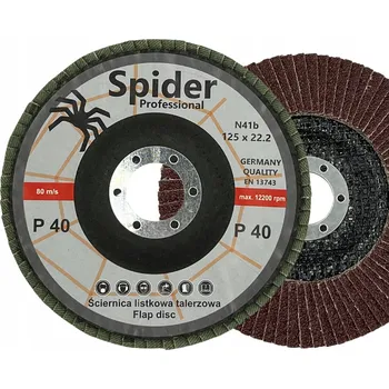 Brusný kotouč LAMELOVÝ KOTOUČ LAMELOVÝ SPIDER 125 mm GR40 GERMA 10 Ks