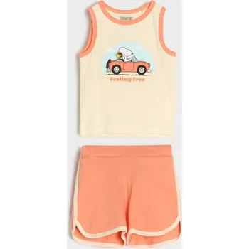 Sinsay - Žerzejová souprava Peanuts - krémová - 109DZ-01X - 109DZ-01X-74