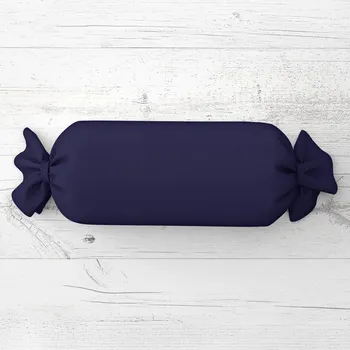 Dekorativní polštářek Polštář válec bonbon Rongo RG-079 Námořnická modrá 15x60 cm