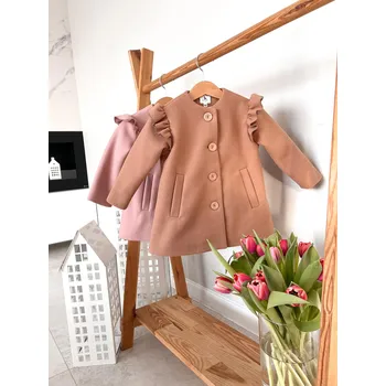 Kaya Jarní stylový kabátek v hnědé barvě 86 hnědá