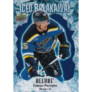 Karetní hra insert karta COLTON PARAYKO 23-24 Allure Iced Breakaway číslo IB-13