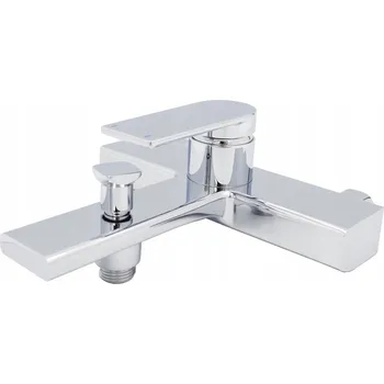 Vodovodní baterie Nástěnná vanová baterie s jednou pákou Gamma Rossa, stříbrná