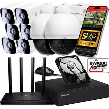 IP kamera Sada pro monitoring Zintronic 6xIKTW530V1-2xIKPW540V1-IR9S18MPL