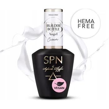 Lak na nehty Stavební gel na nehty Builder Bottle Cream Angel SPN Nails 10 ml