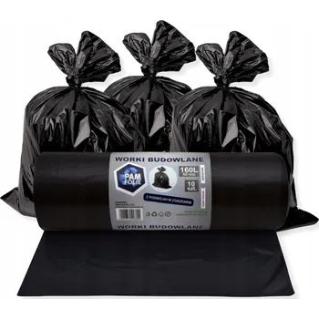 Pytle na odpadky Sáčky na odpadky suť Pam-Folie 160 l 10 ks
