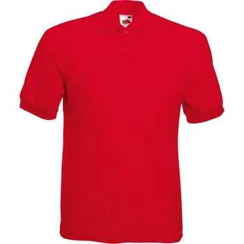 Fruit of the Loom Polokošile 65/35 Pique Polo, krátký rukáv COT16340200401-red S Červená