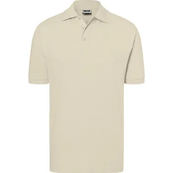 Pánské tričko James & Nicholson Polokošile JN 70, krátký rukáv COT02007005202-stone M Šedá kamenně