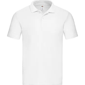 Pánské tričko Fruit of the Loom Polokošile Original Polo, krátký rukáv, pánská COT16305000102-white M Bílá