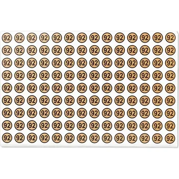 samolepka Samolepky se zlatou velikostí 92 125 Ks/1 arch