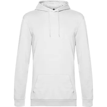 pracovní mikina B&C Mikina B&C Hoodie s kapucí, pánská COT01U03W00100-white Bílá XS