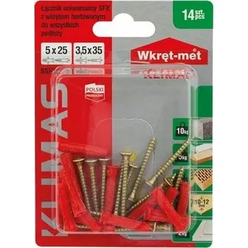 Vrták Univerzální hmoždinky Wkręt-Met 10 x 80 mm 4 ks