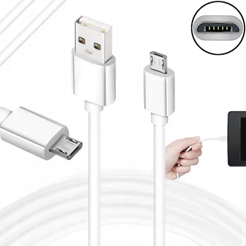 Datový kabel Kabel LTC USB - microUSB typ B, 2 m, bílý