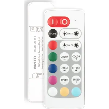 Ovladač světel Sada RF Nano pro RGBW LED pásky, 1 zóna, ovladač + přijímač, max. 11,5A, bílý, IP20