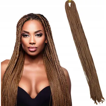 Příčesek Syntetické copánky ZIZI BRAID tenké, hotové k zapletení, ořechová barva #30