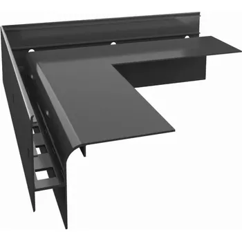 rohová lišta Terasová lišta PR30R 285 x 285 mm grafit (RAL 7024)