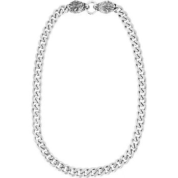 Řetízek TifanTEX Řetěz na krk Vlk Stříbrná 62 cm