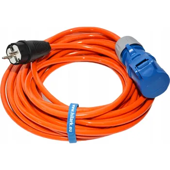 Napájecí kabel Hilark jednoduchý Prodlužovací Kabel 35 m 1 ks zásuvek oranžový