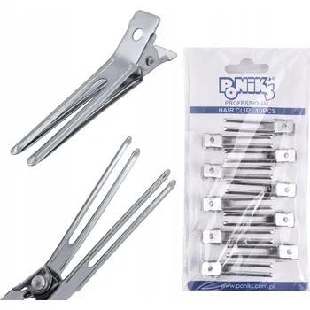 Sponky do vlasů Ponik's 10 ks stříbrné