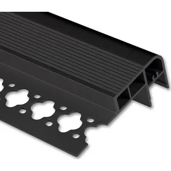 LED páska Nášlapný hliníkový profil BE 68x27mm bez difuzoru černý 2m